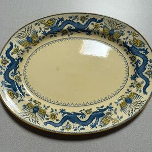 Antique Minton England Rare Dragon Platter 15in